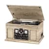 Front. Victrola - Bluetooth Stereo Audio System - Farmhouse Oatmeal.