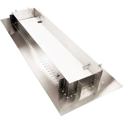 Front. Lynx - Flush Mount Frame Kit for Lynx 61" Electric Heater - Stainless Steel.