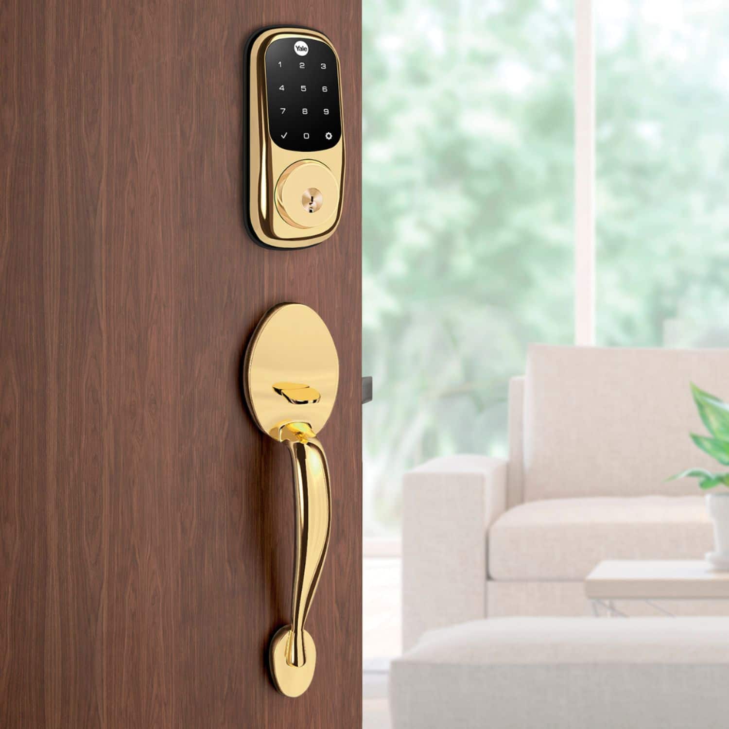 Alt View 14. Yale - Assure Lock Touch Screen Smart Lock - Polished Brass.