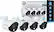 Alt View 12. Night Owl - Indoor/Outdoor 1080p Wired Spotlight Camera (4-Pack) - White.