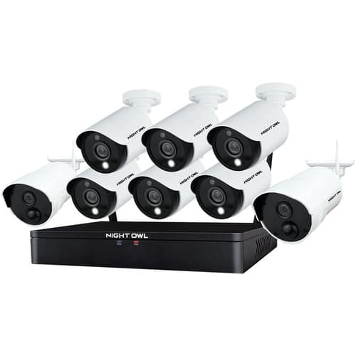 Night Owl - 12-Channel, 8-Camera Indoor/Outdoor Wireless/Wired 1080p 1TB DVR Surveillance System - Black-Front_Standard 