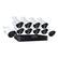 Left. Night Owl - 12-Channel, 8-Camera Indoor/Outdoor Wireless/Wired 1080p 1TB DVR Surveillance System - Black.