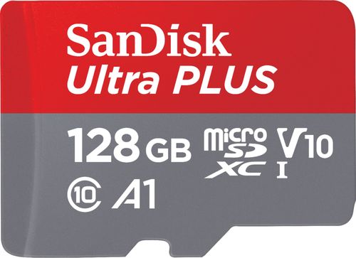 SanDisk - Ultra Plus 128GB microSDXC UHS-I Memory Card was $39.99 now $24.99 (38.0% off)