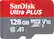 Alt View 11. SanDisk - Ultra PLUS 128GB microSDXC UHS-I Memory Card - Gray/red.