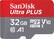 Front. SanDisk - Ultra PLUS 32GB microSDHC UHS-I Memory Card Mobile - Gray.