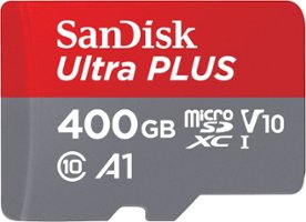 SanDisk - Ultra PLUS 400GB microSDXC UHS-I Memory Card - Front_Zoom