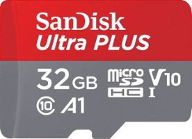 SanDisk - Ultra PLUS 32GB microSDHC UHS-I Memory Card - Front_Zoom