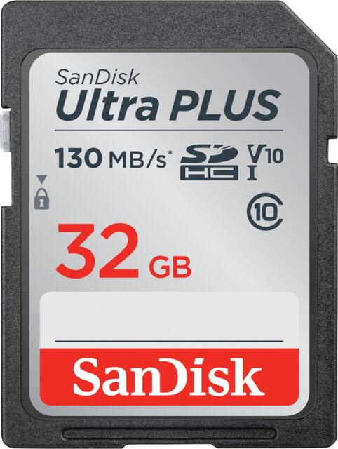SanDisk Ultra Plus 32GB SDHC UHS I Memory Card SDSDUW3 032G AN6IN Best Buy