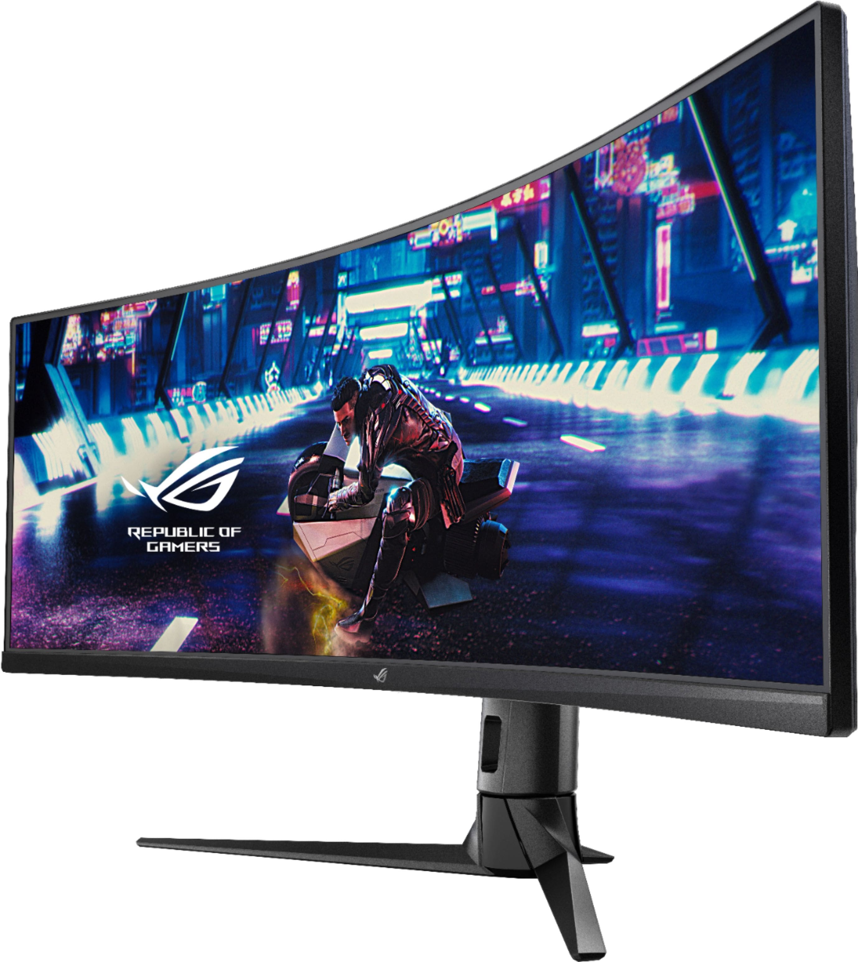 Alt View 12. ASUS - ROG Strix 49” Curved FHD 144Hz FreeSync Gaming Monitor with HDR (DisplayPort,HDMI,USB) - Black.