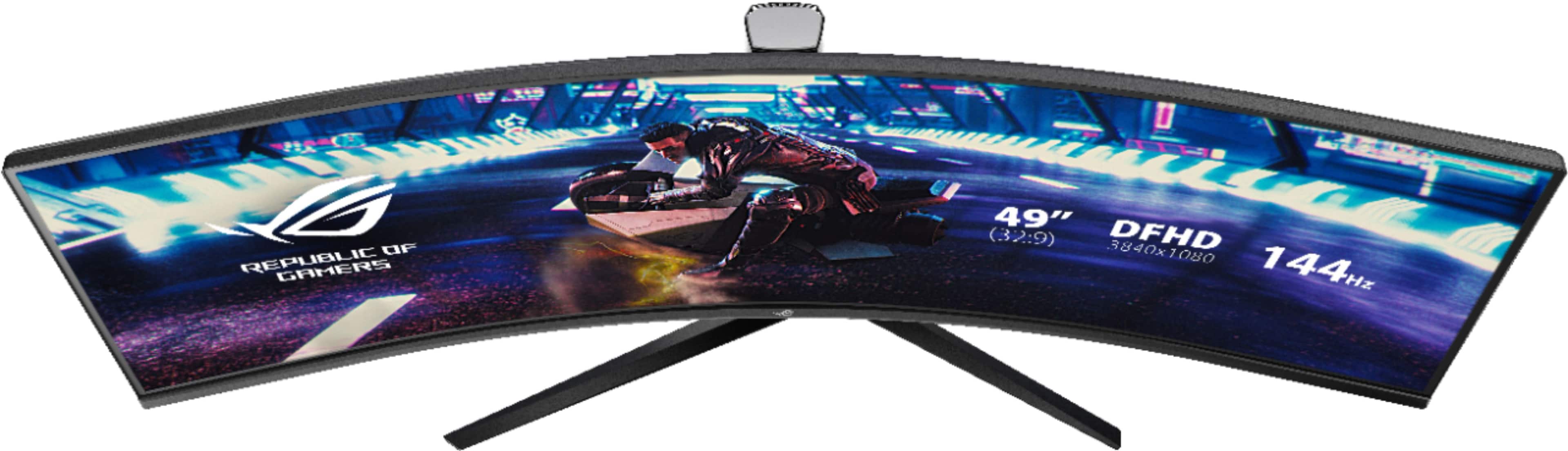 Alt View 13. ASUS - ROG Strix 49” Curved FHD 144Hz FreeSync Gaming Monitor with HDR (DisplayPort,HDMI,USB) - Black.