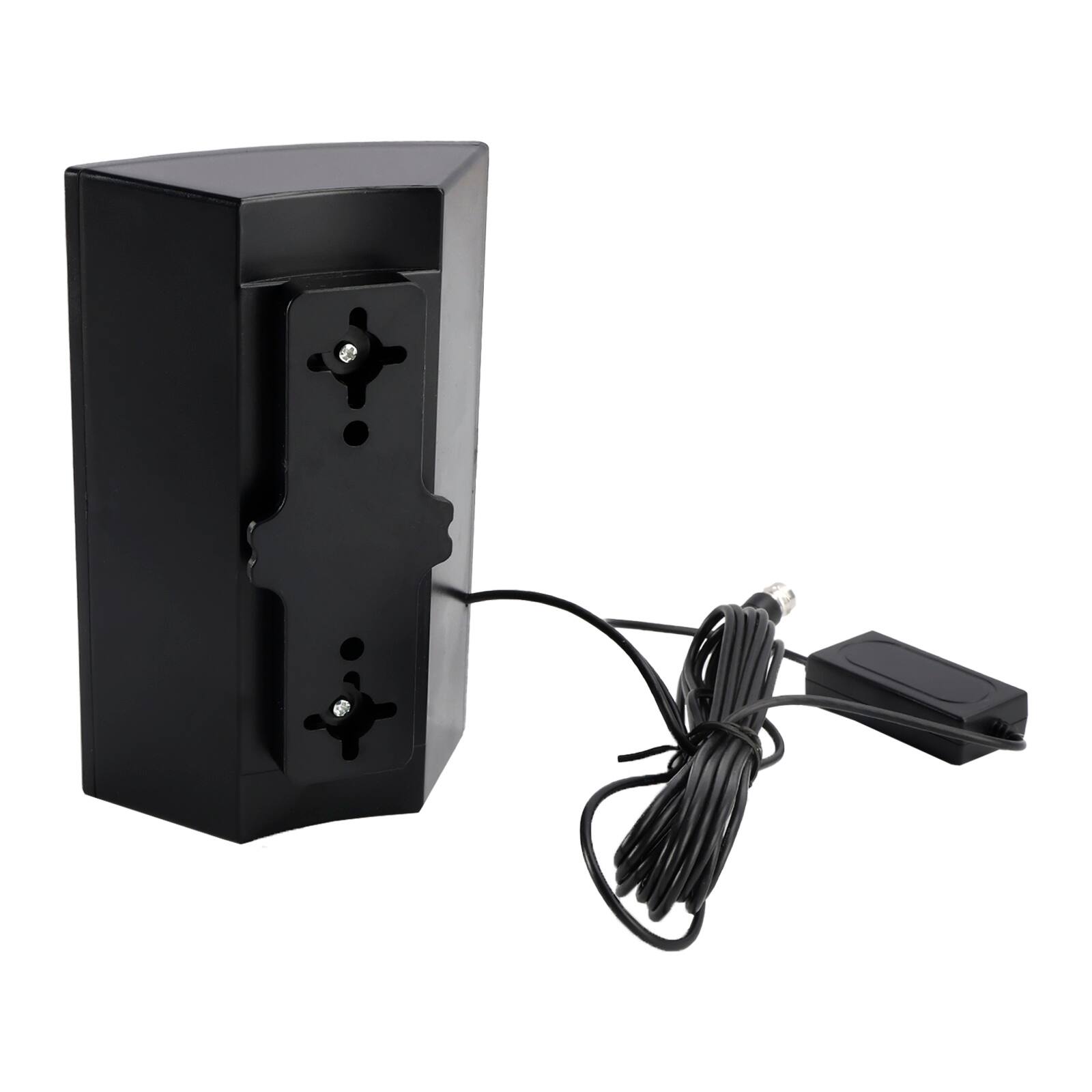 Alt View 5. Topteng - ATSC/DVB-T2/DTMB/ISDB Digital TV Antenna - 300-500 Mile Long Range, Dual Amplifier, 4K Support, with 16.5ft Cable - Black.