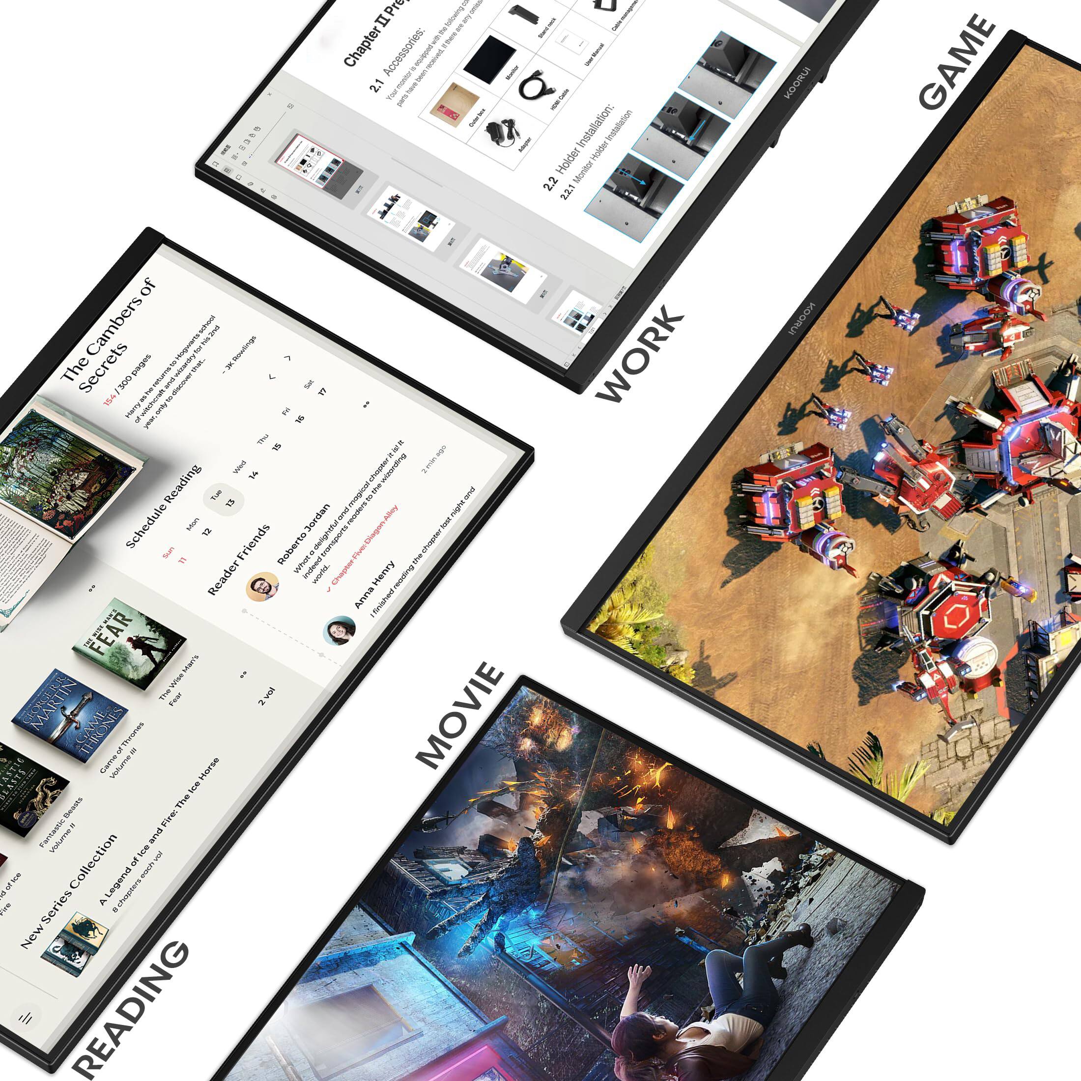 Chapter 2: Accessories

2.1 Installation Holder
2.2 Monitor

2.2.1 The Secrets of the Camber

Chapter 3: Reading Schedule

Friends
Reading
Henry Reader
Heeding Anna

Chapter 4: Movie

The Game of Thrones Volume 1
The Game of Thrones Volume 2

Chapter 5: Reading Collection

New Series Collection
Legend Series Collection

Chapter 6: Work

The Secrets of the Camber

Reading
Reading Schedule
Reading Collection

GAME
WORK
MOVIE
READING