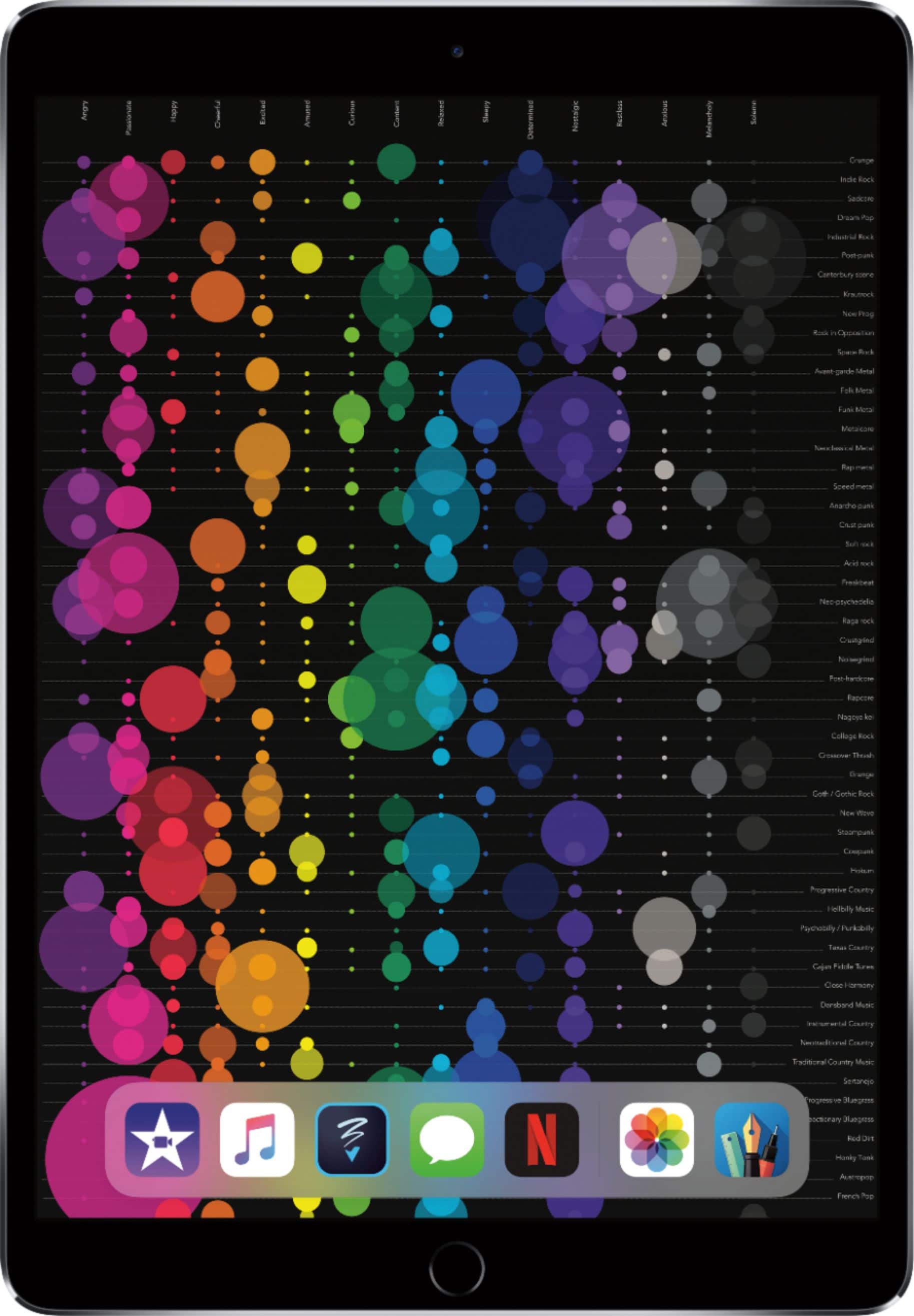 Front. Apple - Geek Squad Certified Refurbished 10.5-Inch iPad Pro with Wi-Fi - 64GB - Space Gray.