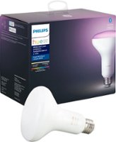 Philips - Hue BR30 Bluetooth Smart LED Bulb - White and Color Ambiance - Front_Zoom