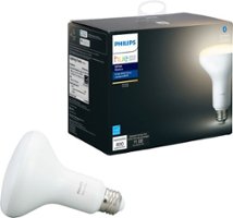 Philips - Hue White BR30 Bluetooth Smart LED Bulb - White - Front_Zoom
