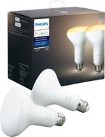 Philips - Hue White Ambiance BR30 Bluetooth Smart LED Bulb (2-Pack) - Adjustable White - Front_Zoom