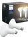 Front. Philips - Hue BR30 Bluetooth Smart LED Bulb (2-Pack) - White Ambiance.