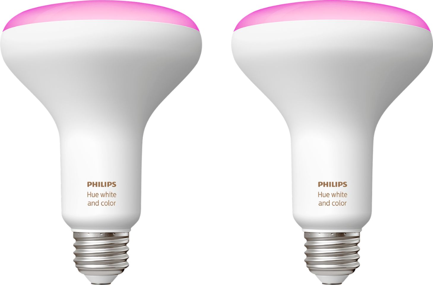 for sale online Soft White Philips Hue White BR30 Starker Kit of 2 Smart Bulbs and Hue Bridge 555458 