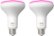 Left Zoom. Philips - Hue White & Color Ambiance BR30 Bluetooth Smart LED Bulb (2-Pack) - Multicolor.