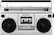 Front. ION Audio - Retro Boombox with AM/FM Radio - Silver.