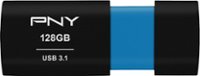Front Zoom. PNY - Elite-X 128GB USB 3.1 Flash Drive - Black.