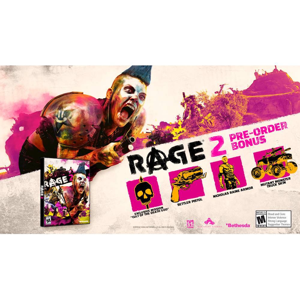 Front. RAGE 2 - Pre-Order Bonus.