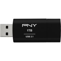 PNY - Elite-X 1TB USB 3.1 Gen 1 Flash Drive - Black/Blue - Front_Zoom