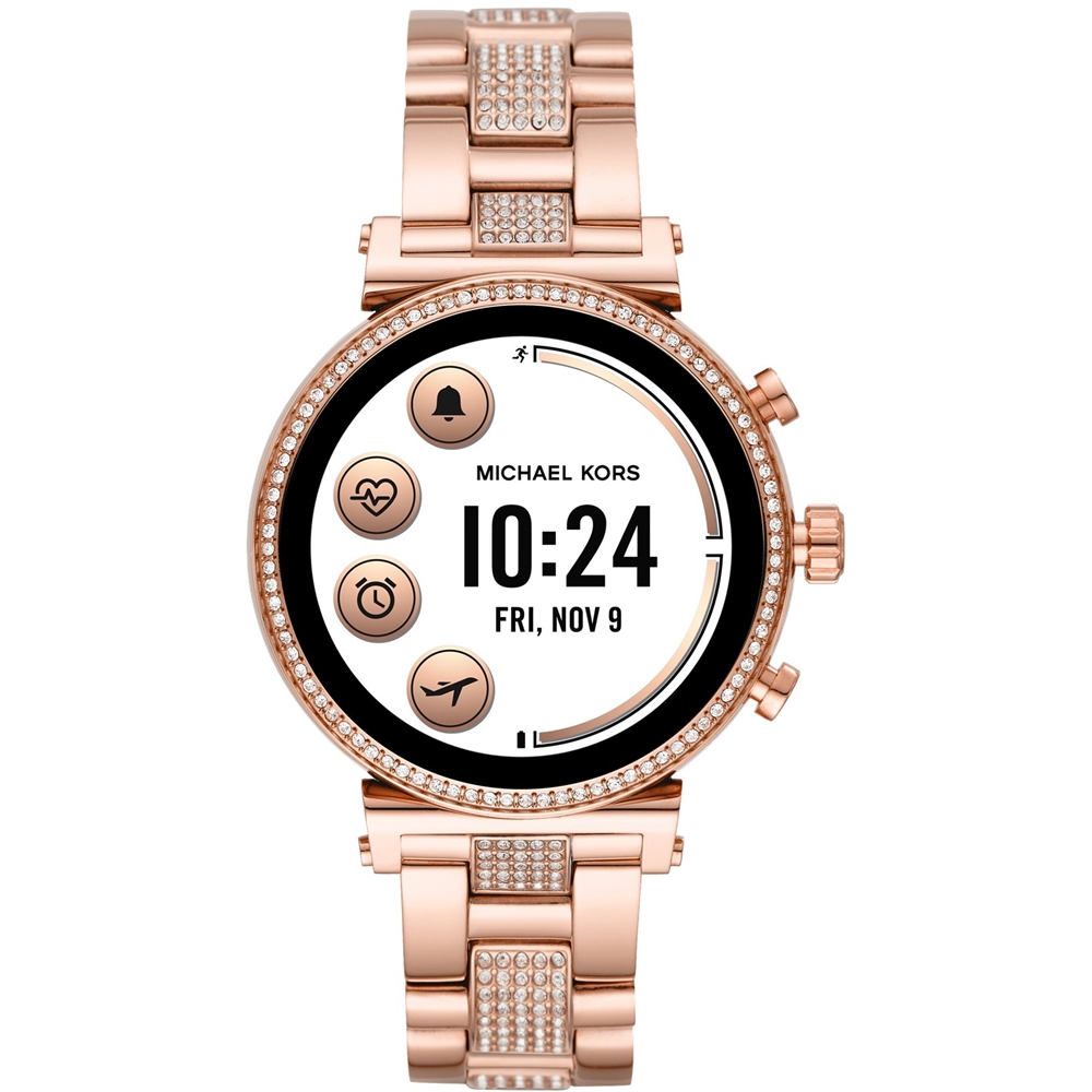 sofie pave rose gold tone watch