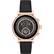 Front. Michael Kors - Access Sofie Heart Rate Smartwatch 41mm Stainless Steel - Black Silicone.