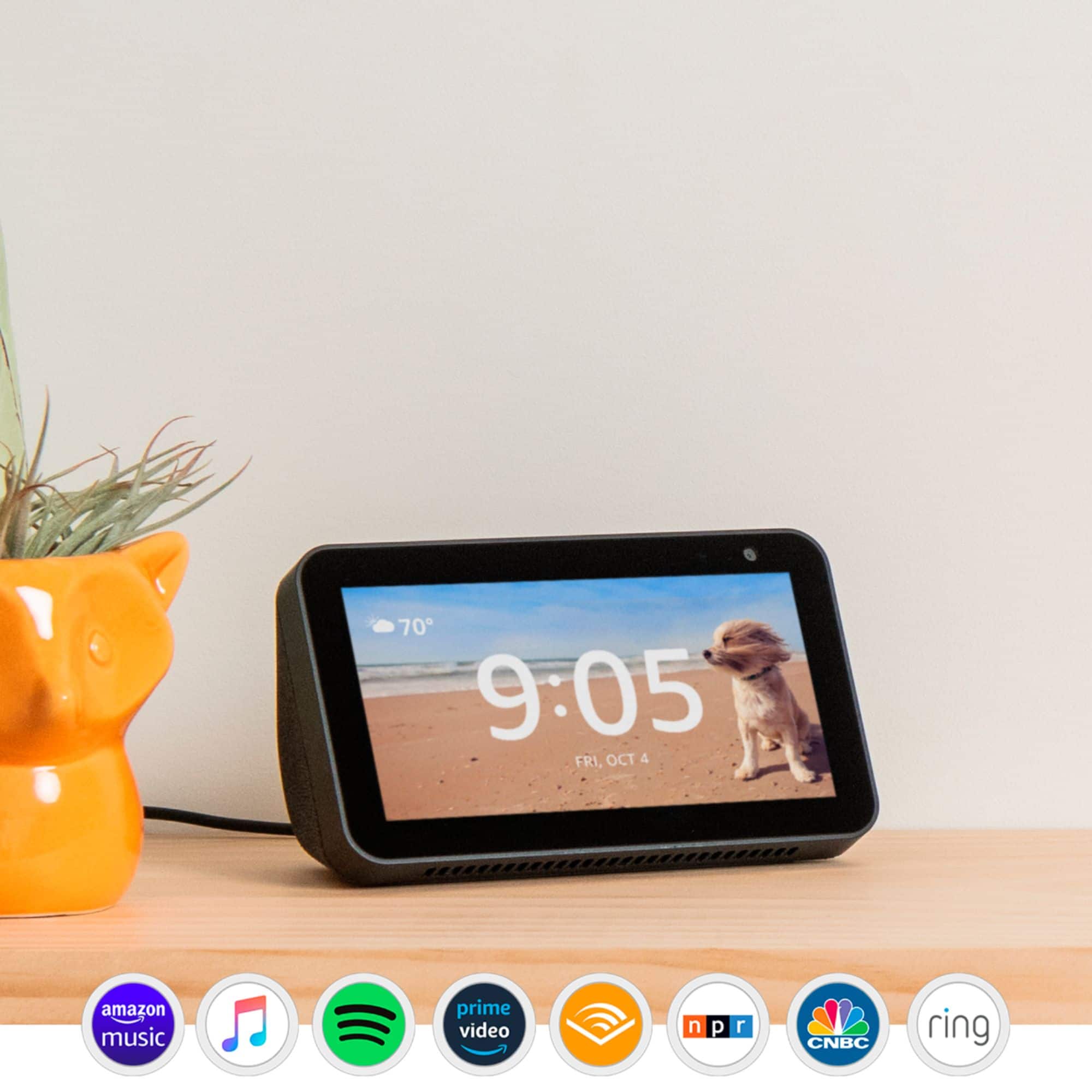 Alt View 19. Amazon - Echo Show 5 Smart Display with Alexa - Charcoal.