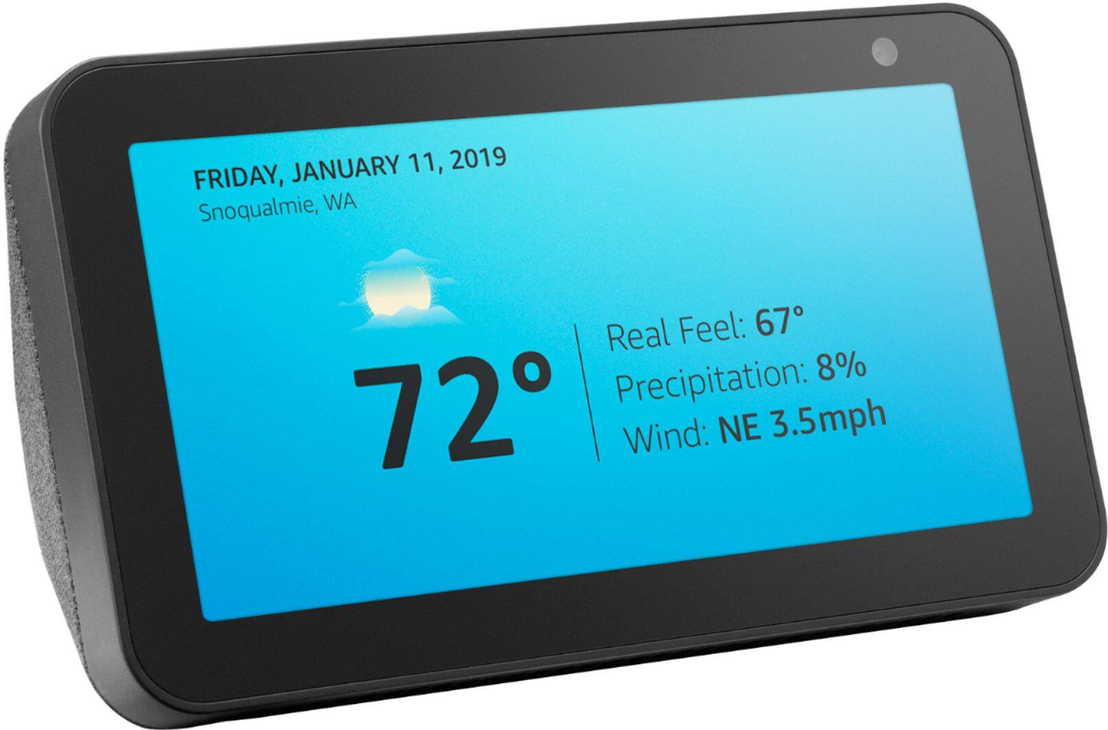 Alt View 20. Amazon - Echo Show 5 Smart Display with Alexa - Charcoal.