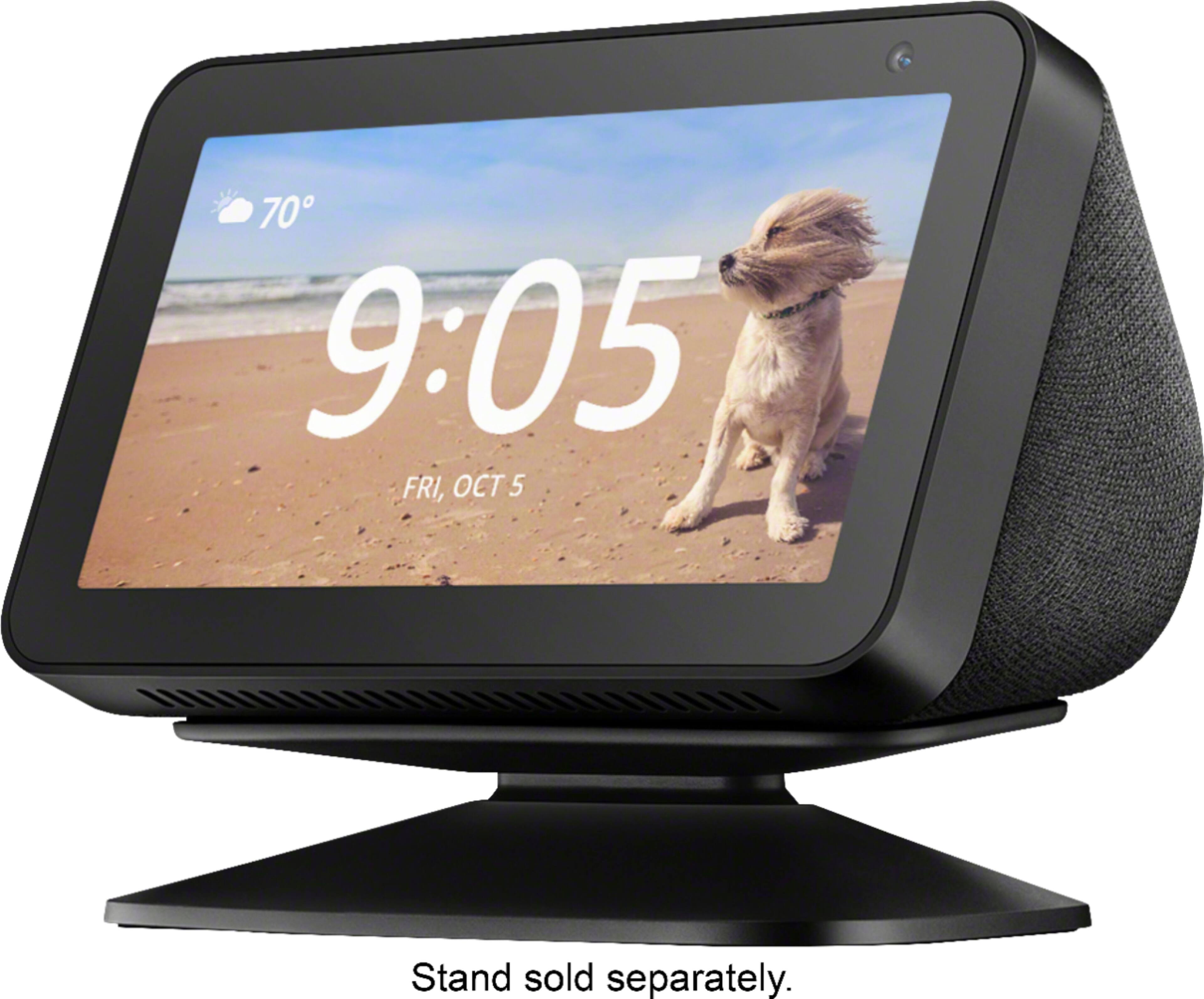 Alt View 24. Amazon - Echo Show 5 Smart Display with Alexa - Charcoal.