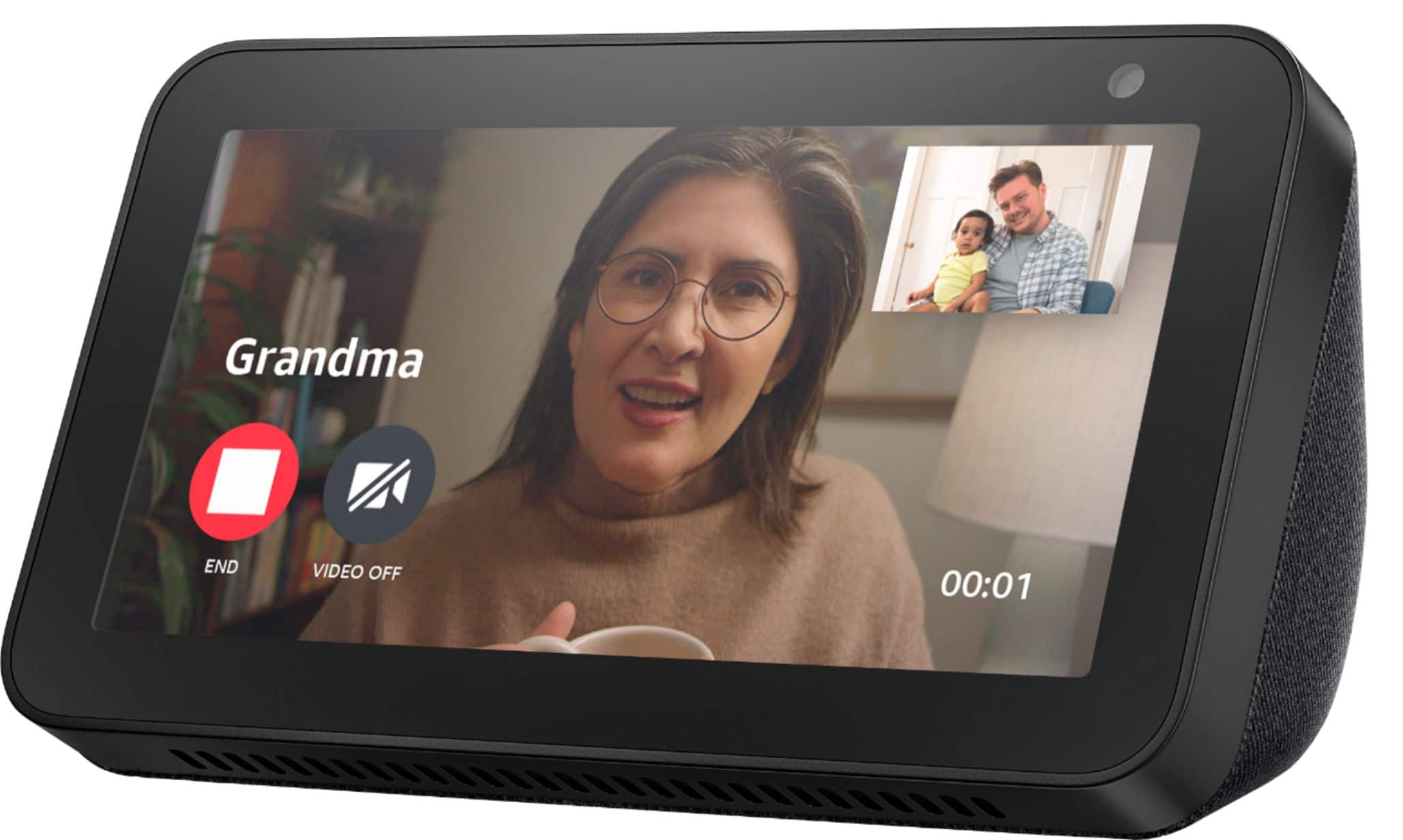 Alt View 26. Amazon - Echo Show 5 Smart Display with Alexa - Charcoal.