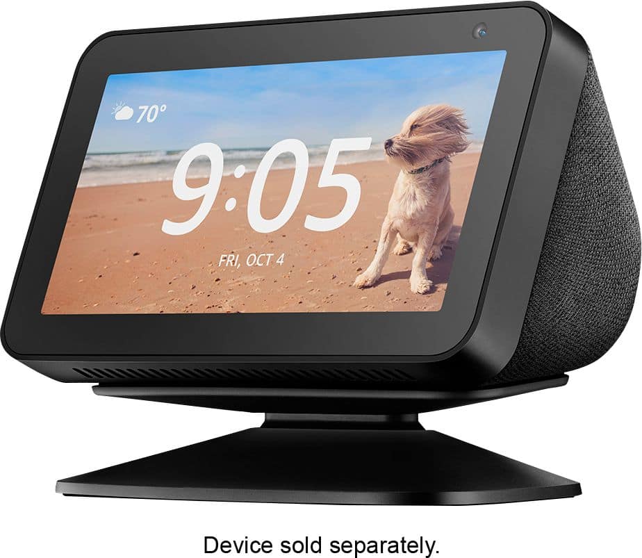 Alt View 11. Amazon - Echo Show 5 Adjustable Stand - Black.