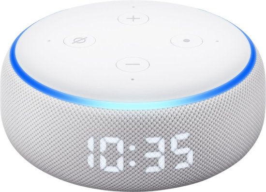 Amazon - Echo Dot (3rd Gen) Smart Speaker with Clock and Alexa - Sandstone