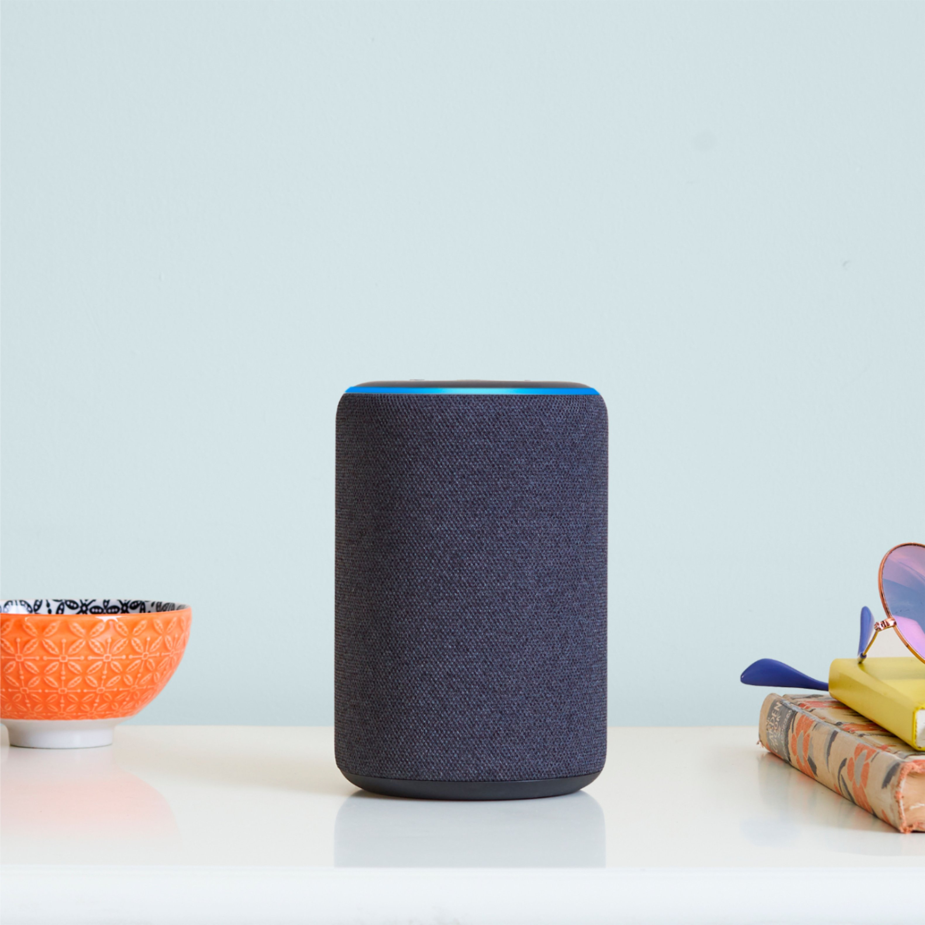 New  Echo Dot (3rd Gen) Smart Speaker with Alexa Charcoal Sandstone  Grey