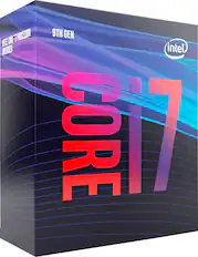 Front. Intel - Core i7-9700 9th Generation 8-core - 8-Thread - 3.0 GHz (4.7 GHz Turbo) Socket LGA 2066 Locked Desktop Processor.