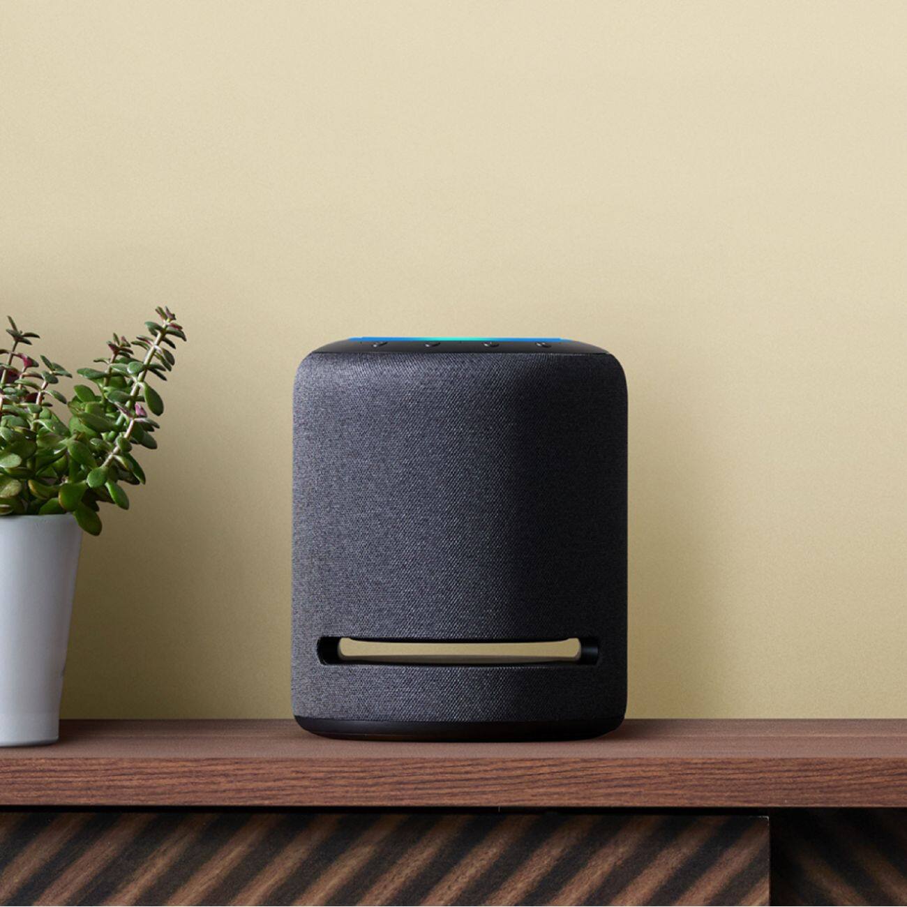 thumbnail image 2 of Amazon Echo Studio Smart Speaker – 330W, Alexa Built-in, Zigbee Hub, 3.5mm & Optical Audio 2 of 5