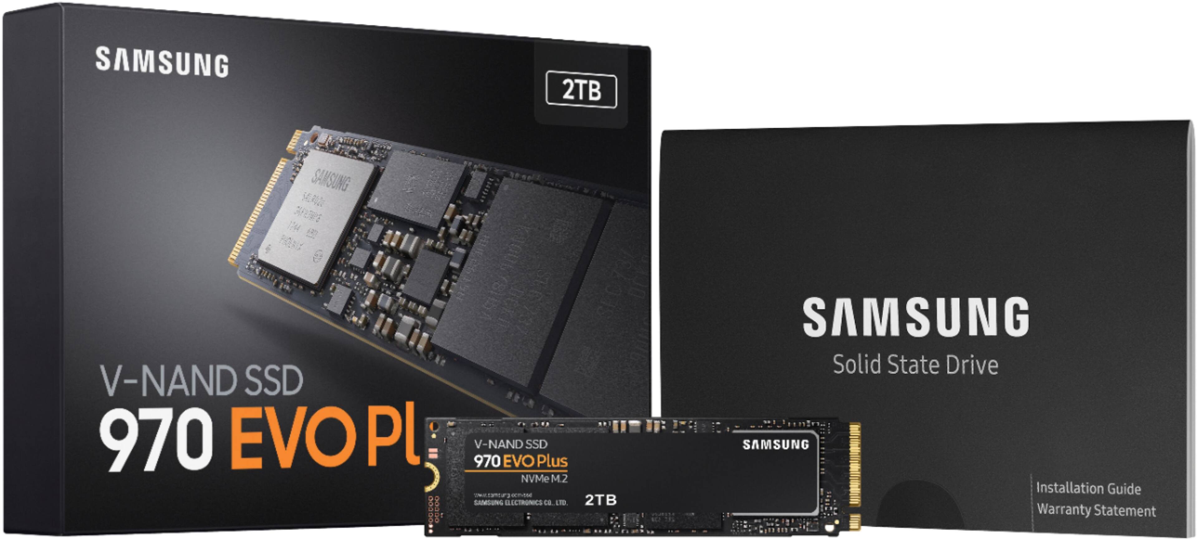 Alt View 15. Samsung - 970 EVO Plus 2TB Internal SSD PCIe Gen 3 x4 NVMe - Black.