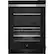 Front. JennAir - 13-Bottle Built-In Dual Zone Beverage Cooler - Black Glass.