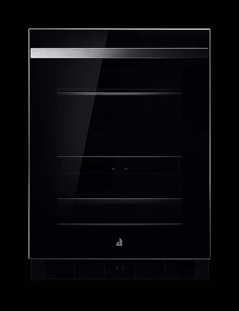 Alt View 11. JennAir - 13-Bottle Built-In Dual Zone Beverage Cooler - Black Glass.