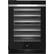 Front. JennAir - 45-Bottle Built-In Dual Zone Wine Cooler - Black.
