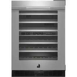 JennAir - 45-Bottle Built-In Dual Zone Wine Cellar - Stainless Steel