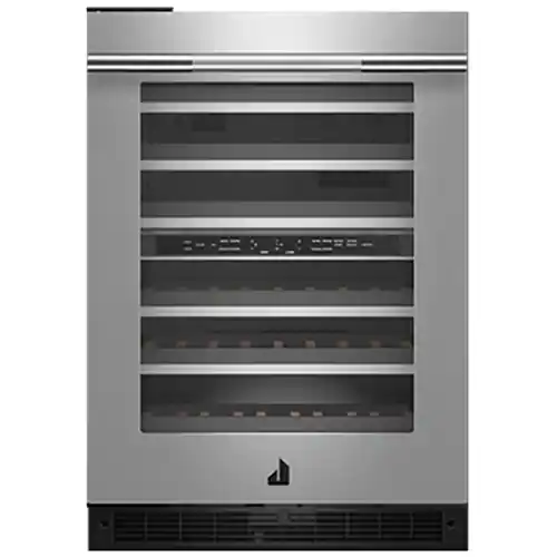 JennAir - 45-Bottle Built-In Dual Zone Wine Cooler - Stainless Steel