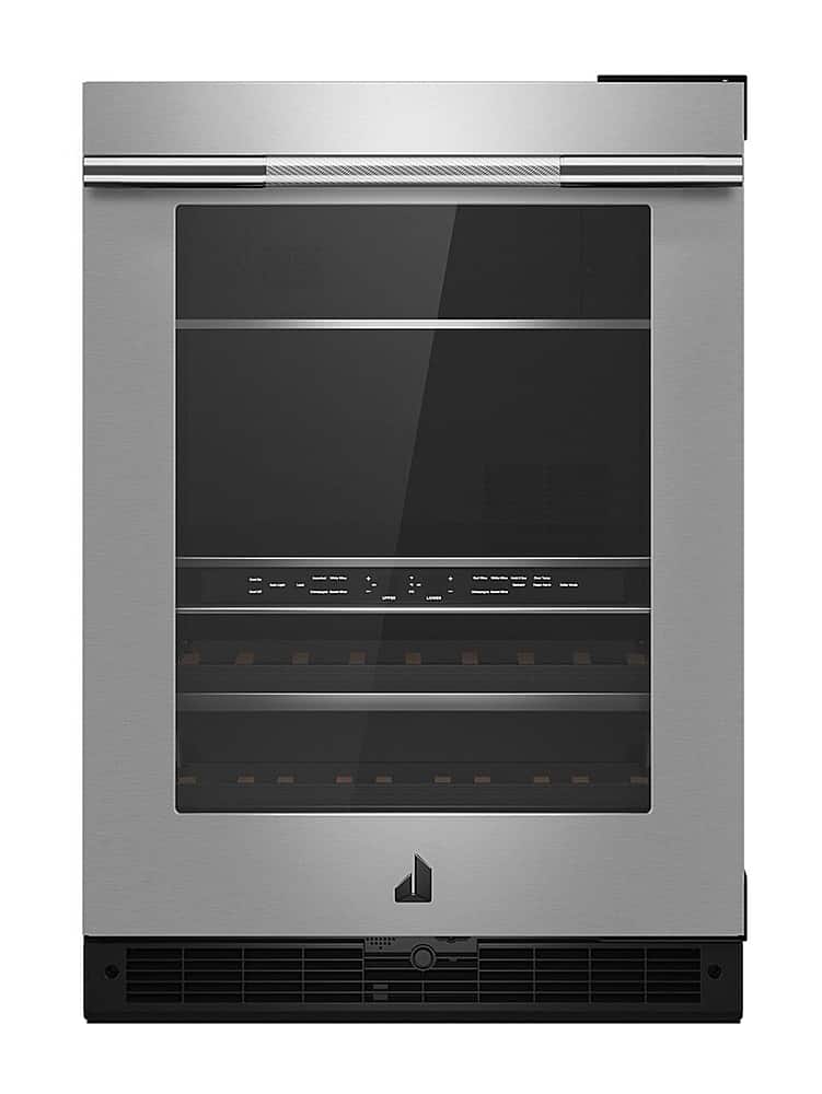 JennAir - 13-Bottle Built-In Dual Zone Beverage Cooler - Stainless Steel - Front_Zoom