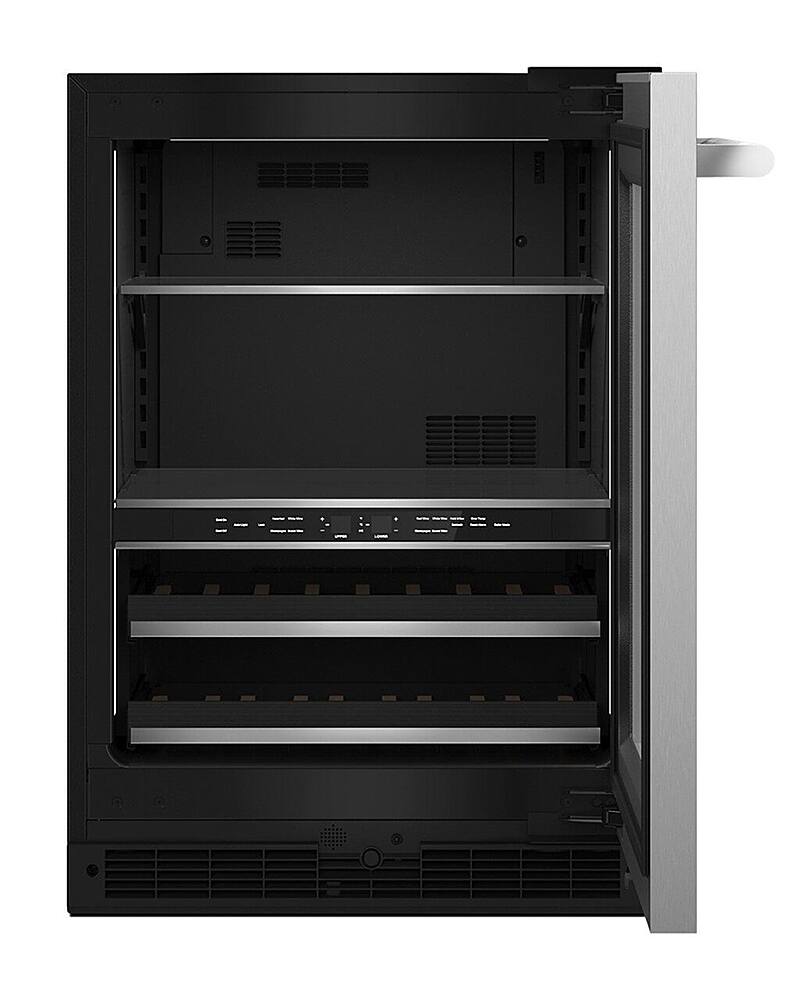 Alt View 11. JennAir - 13-Bottle Built-In Dual Zone Beverage Cooler - Stainless Steel.