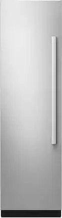 Front. JennAir - NOIR Left-Swing Door Panel Kit for Select 24" Jenn-Air Built-In Column Refrigerators - Stainless steel.