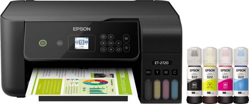 Epson - EcoTank ET-2720 Wireless All-In-One Printer - Black