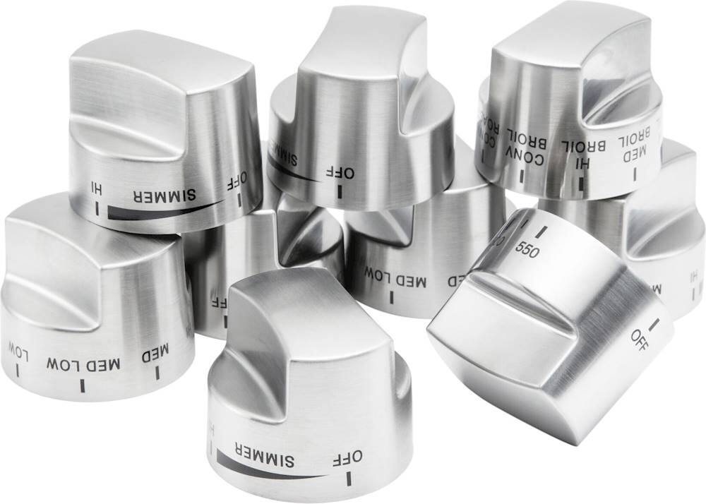 Viking - Control Knob Set for Ranges - Stainless Steel
