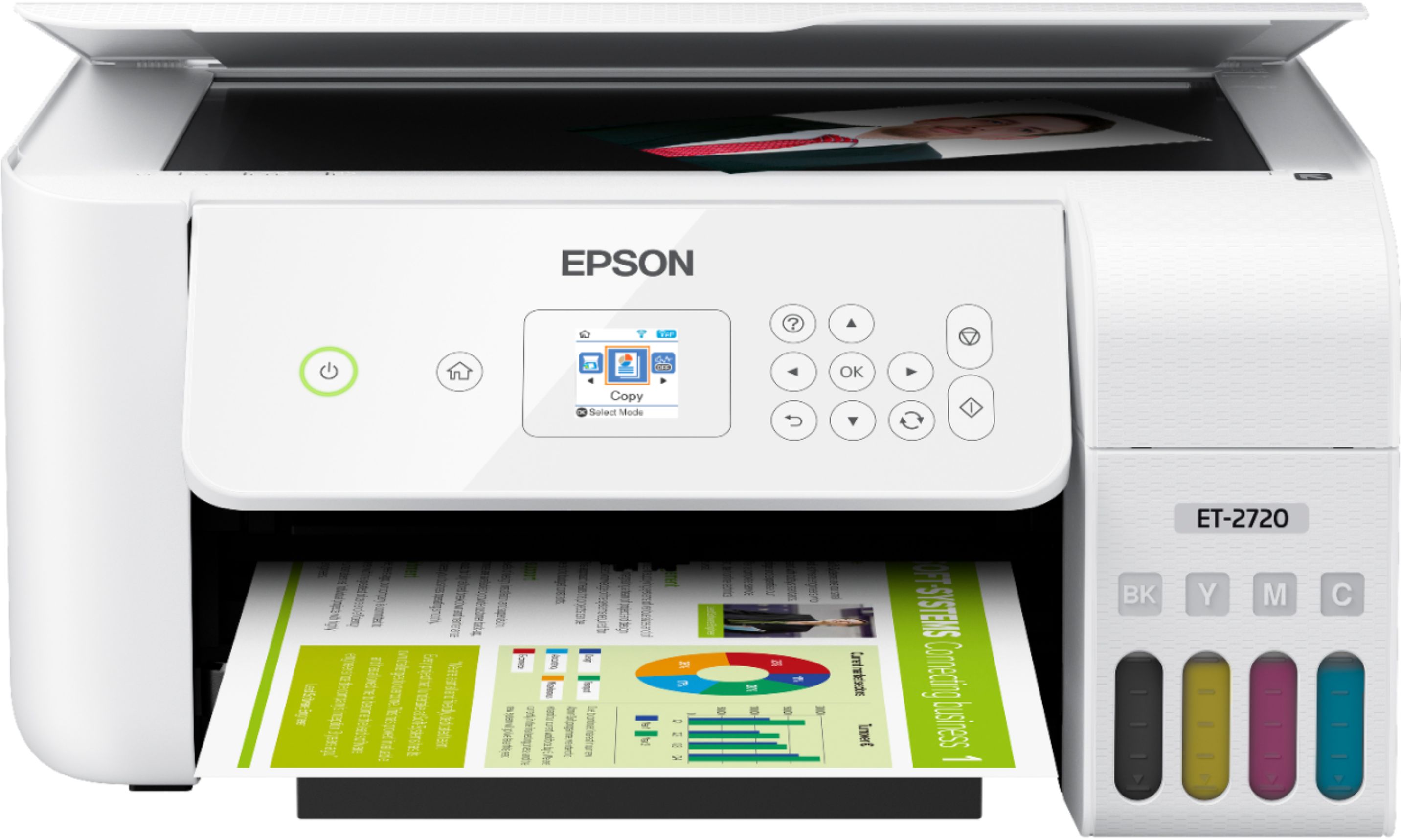 Epson Ecotank Et 2720 Wireless All In One Inkjet Printer White 4717